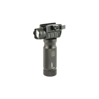 Leapers UTG Flashlight New Gen 400 Lumen Fits Picatinny W Quick Detach Mount Base, Black - MNT-EL228GPQ-A