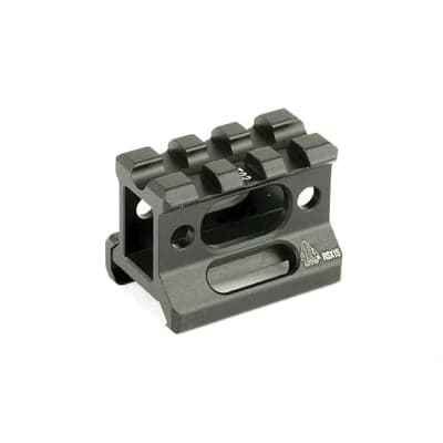 Leapers UTG Riser Mount 1" 3 Slots Fits Picatinny, Black - MT-RSX1S