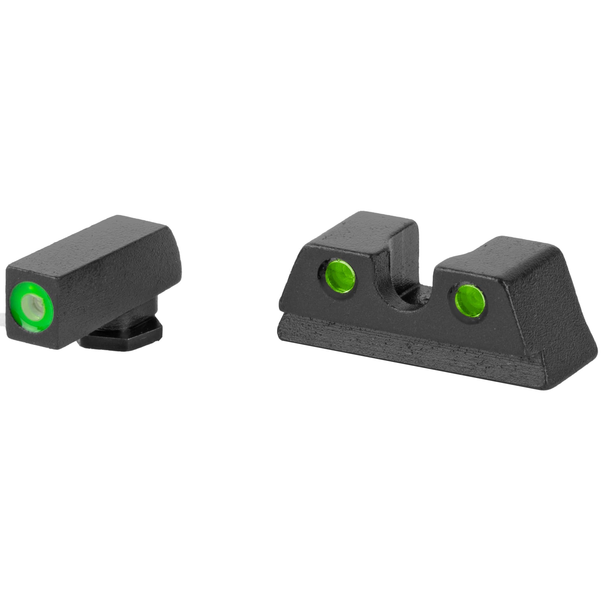 Meprolight Hyper-Bright, Tritium Sight Set, Green Front/Green Rear, for Glock 42, 43, 43X and 48