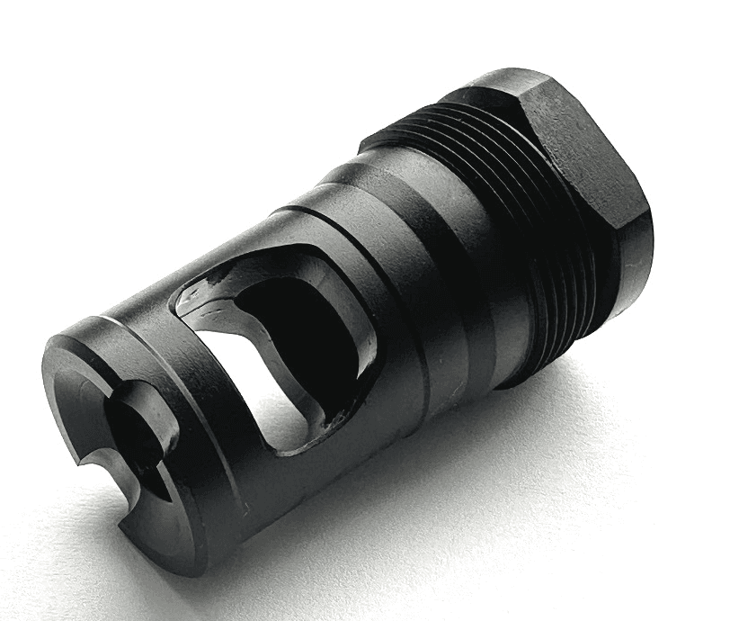 Forward Controls Design - Brake, sound suppressor mount with 0.900 x 24 external threads, 1/2 x 28