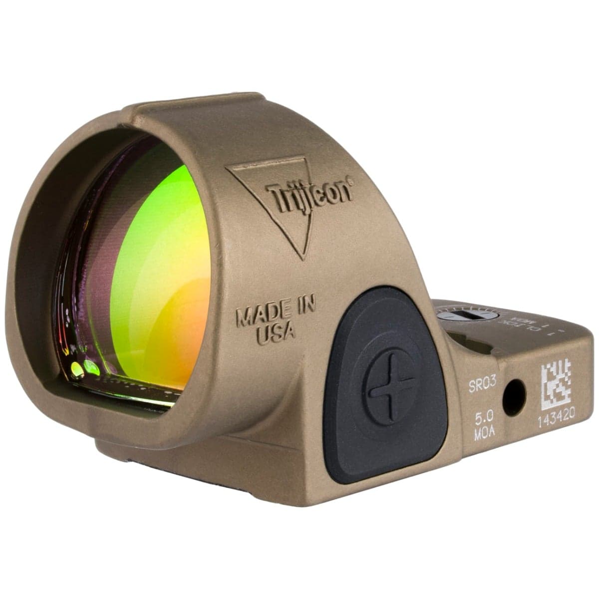 Trijicon SRO ADJ Sight LED - 5 MOA, Coyote Brown - SRO2-C-2500022