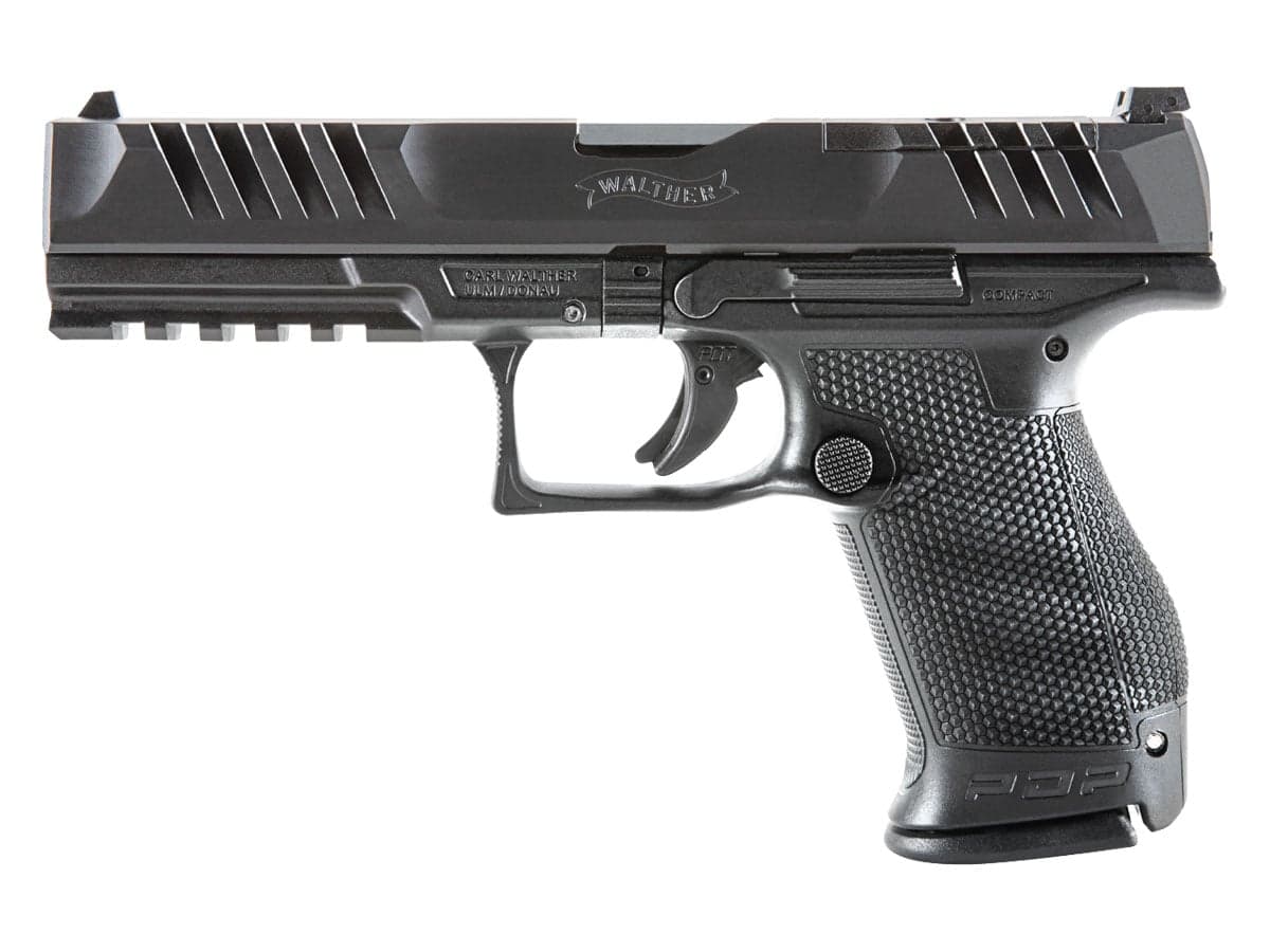 Walther PDP Compact 5" 9mm Optic Ready Pistol, Black - 2844222