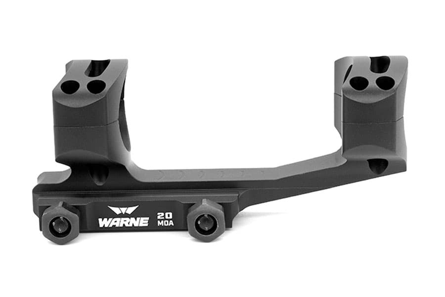 Warne Extended Skeletonized 30mm Msr Mount, Black - Lrskel30tw